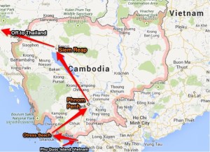 Cambodia map
