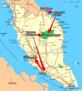 Malaysia map