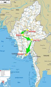 Myanmar map